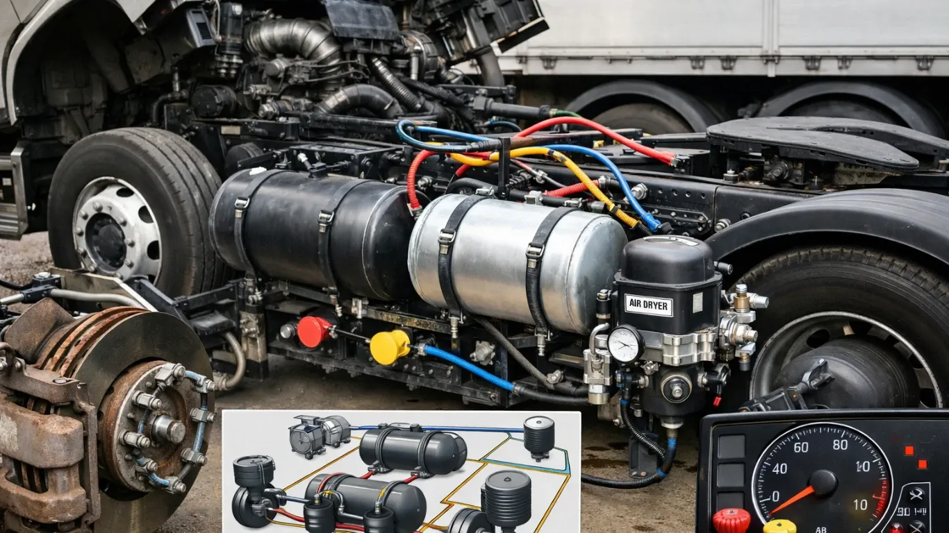 Пневмосистема и пневматические компоненты грузового авто: выбор и нюансы