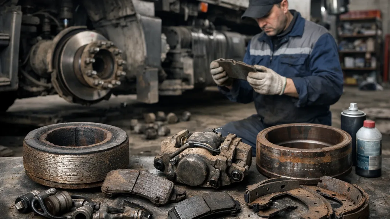 Тормозная система грузового автомобиля: выбор и замена деталей