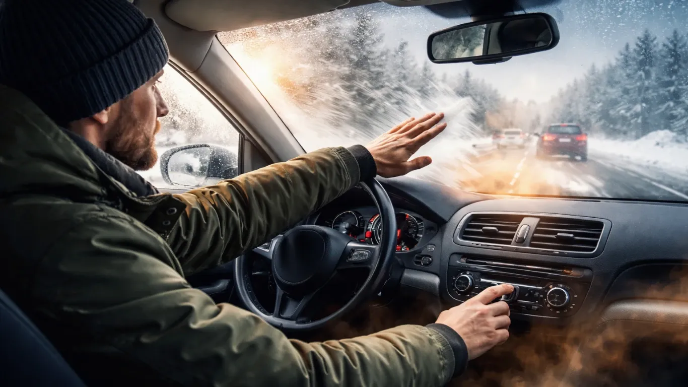 Тепло в кабине и безопасность: как отопление влияет на обзор и усталость водителя