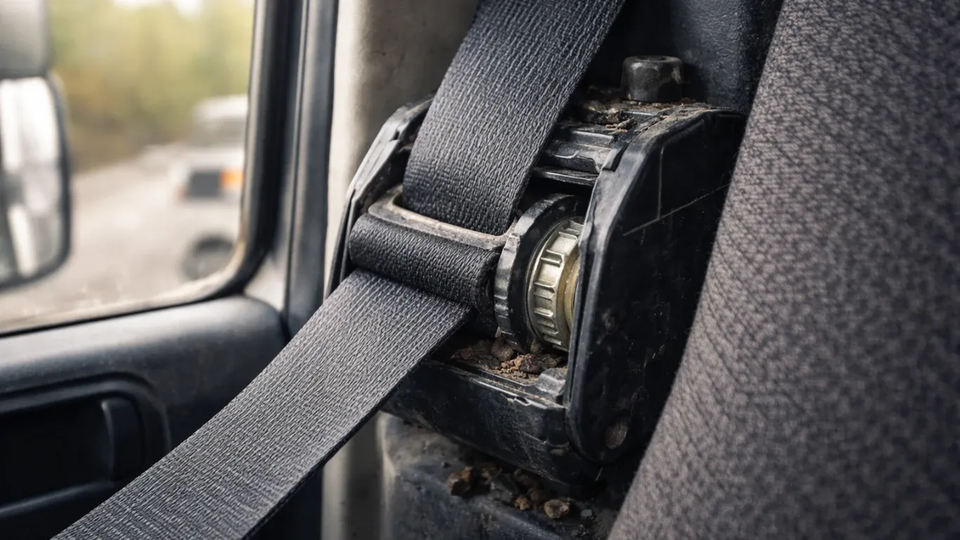 Ремни безопасности в грузовике: признаки износа, блокировки, замена и крепеж