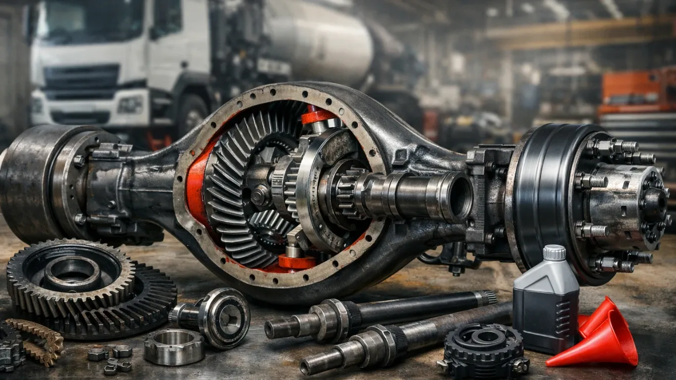 Что входит в задний мост грузовика: устройство и назначение деталей.