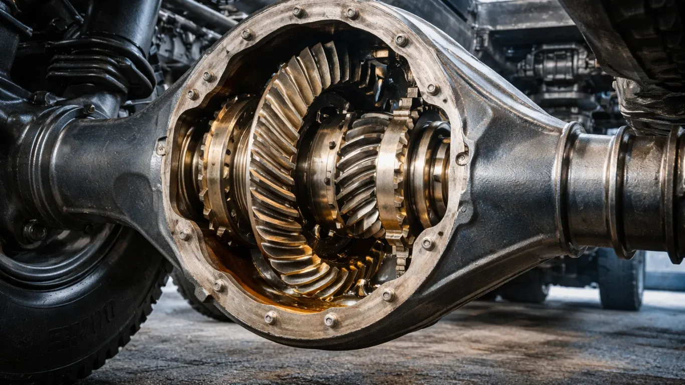 Что входит в задний мост грузовика: устройство и назначение деталей.