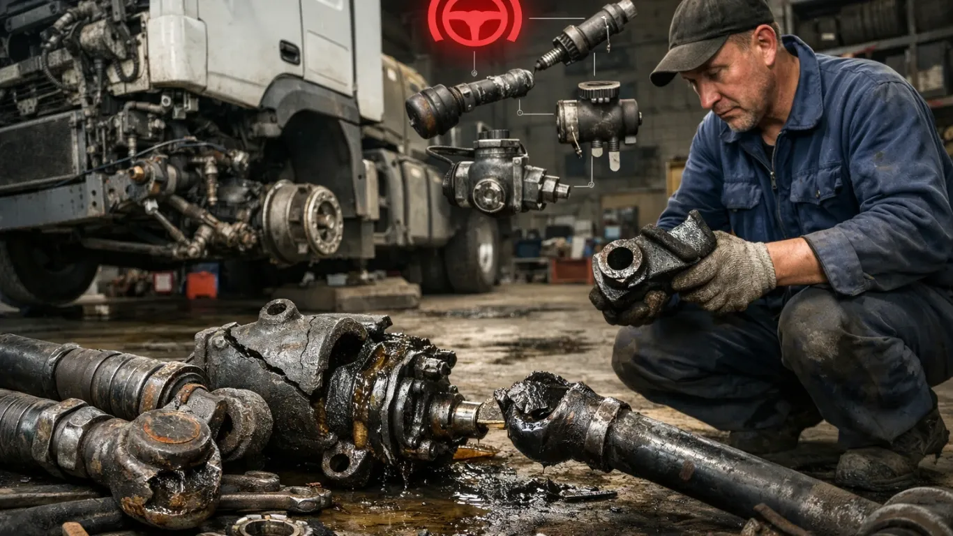 Подвеска и рулевое управление в грузовом авто: комплектующие и замена