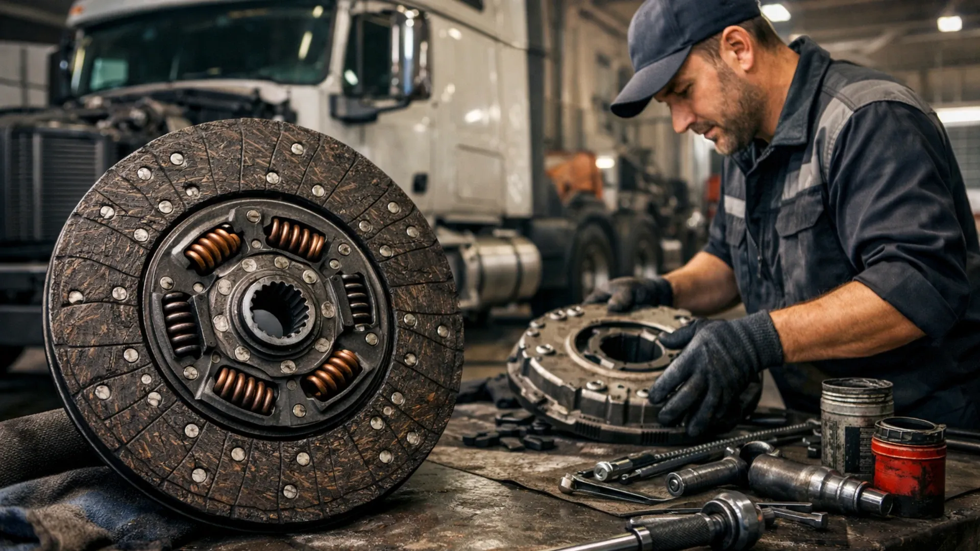 Диск сцепления грузовика: назначение и износ